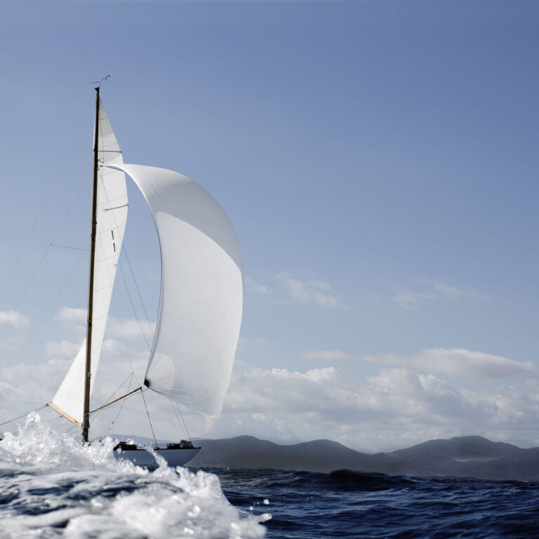 Classic sailing yacht
