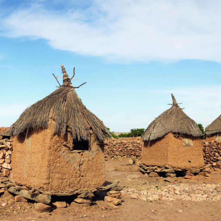The Bandiagara site is an outstanding landscape of cliffs and sandy plateaux with some beautiful Dogon architecture, Mali.